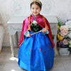 2015 elsa dress girls Cosplay Dress Costume snow queen princess anna Dress Kids party dresses fantasia infantis vestido Menina