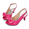 Women Sandals womens sexy peep toe low heel sandals bow slingbacks women summer sandals shoes big size 13 14 15 34-46 A-09