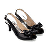 Women Sandals womens sexy peep toe low heel sandals bow slingbacks women summer sandals shoes big size 13 14 15 34-46 A-09