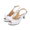 Women Sandals womens sexy peep toe low heel sandals bow slingbacks women summer sandals shoes big size 13 14 15 34-46 A-09