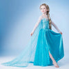 2015 elsa dress girls Cosplay Dress Costume snow queen princess anna Dress Kids party dresses fantasia infantis vestido Menina