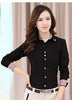 Women Tops Fashion 2015 Cardigan Blouse Plus Large Size S-6XL Beaded Diamond Women Shirt OL Business Attire blusa feminina AE106