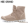 2016 New Fall Men Boots Solid Fashion Ankle Boots Man Casual Lace Up Canvas Shoes Man High Quality Male Shoes Size 39-45 XWF294