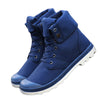 2016 New Fall Men Boots Solid Fashion Ankle Boots Man Casual Lace Up Canvas Shoes Man High Quality Male Shoes Size 39-45 XWF294