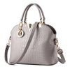 2016 New Women Handbags Famous Brands Women Messenger Bag Alligator Pattern PU Leather Handbags Shell Shoulder Bag Crossbody Bag