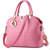 2016 New Women Handbags Famous Brands Women Messenger Bag Alligator Pattern PU Leather Handbags Shell Shoulder Bag Crossbody Bag