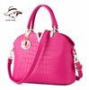 2016 New Women Handbags Famous Brands Women Messenger Bag Alligator Pattern PU Leather Handbags Shell Shoulder Bag Crossbody Bag
