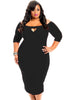 2015 New Sexy Fashion Women Dress  Solid Envelope Hem Faux Wrap Plus Size Dress LC22237 Mono Mujer Corto