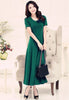 2016 Fashion Summer Dress Sexy Women Maxi Dress Plus Size Solid O-neck Casual Dress Elegant Evening Party Long Dresses Vestidos