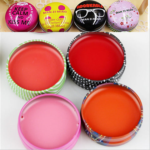 Brand Cute Makeup Metal Box Moisturizer Lip Balm Beaute Maquillage Long Lasting Batom Lips Matte Lipstick Makeup Set