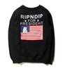 Autumn RIPNDIP Sweatshirts Long Sleeve Casual Cotton Sweatshirt Pocket Cat Brand Clothing Hip Hop Hoodies