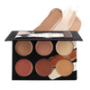 6 Colors 3in1 Brighten Makeup Palette Concealer Contouring Facial Care Camouflage Contour Palette Camouflage Cream #86782