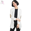 3 Colors Long Sleeve Cardigan Knitted Open Front Sequined Elbow Casual Slim Streetwear Outwear 2016 Women Autumn