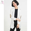 3 Colors Long Sleeve Cardigan Knitted Open Front Sequined Elbow Casual Slim Streetwear Outwear 2016 Women Autumn