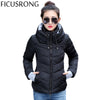 2016 Winter Jacket Women Parka Thick Winter Outerwear Plus Size Down Coat Short Slim Design Cotton-padded Jackets And Coats TFR1