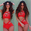 2016 new style brand fashion 2 piece summer suit women beach set female sexy clothing set