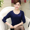 woman sweater 2016 new women's autumn long-sleeve sweater plus size mother clothing basic Cashmere sweater Factory outlets