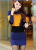 Brand Long Sweater 2016 New Autumn Women's Sweater Cashmere Pullovers Turtleneck Sweater Dress Vestidos Woman Winter Clothes